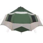 vidaXL Stan pre 12 osôb so strechou Zelená a šedá 500 x 500 x 294 cm – Obrázok 6