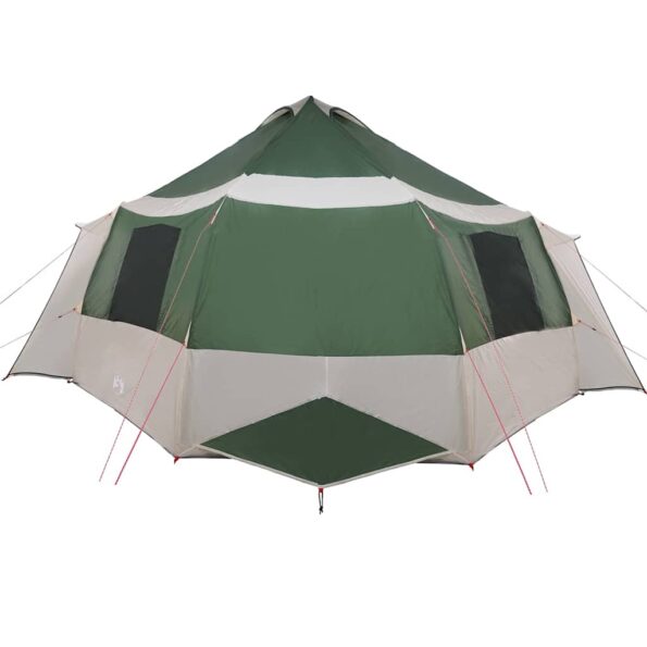 vidaXL Stan pre 12 osôb so strechou Zelená a šedá 500 x 500 x 294 cm – Obrázok 6