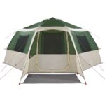 vidaXL Stan pre 12 osôb so strechou Zelená a šedá 500 x 500 x 294 cm – Obrázok 7