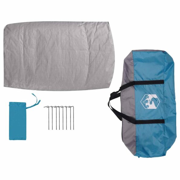 vidaXL Vnútorný stan so strechou Modrá a šedá 300 x 300 x 250 cm – Obrázok 9