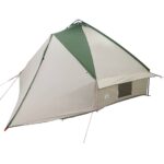 vidaXL Teepee stan pre 10 osôb Zelená a biela 567 x 470 x 242 cm – Obrázok 4