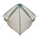 vidaXL Teepee stan pre 10 osôb Zelená a biela 567 x 470 x 242 cm – Obrázok 7