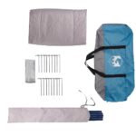 vidaXL Teepee stan so strechou Modrá a šedá 490 x 410 x 210 cm – Obrázok 10