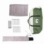 vidaXL Teepee stan pre 8 osôb Zelená a biela 490 x 410 x 210 cm – Obrázok 10