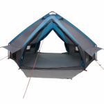 vidaXL Teepee stan pre 8 osôb Modrá a šedá 490 x 410 x 210 cm – Obrázok 5