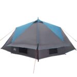 vidaXL Teepee stan pre 8 osôb Modrá a šedá 490 x 410 x 210 cm – Obrázok 6