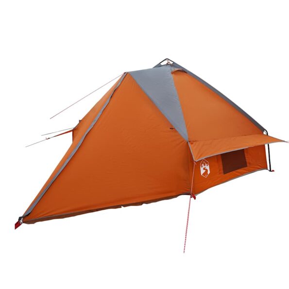 vidaXL Teepee stan pre 8 osôb Šedá a oranžová 490 x 410 x 210 cm – Obrázok 4
