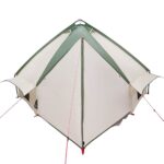 vidaXL Teepee stan pre 6 osôb Zelená a biela 431 x 366 x 185 cm – Obrázok 7