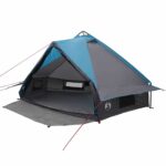 vidaXL Teepee stan pre 6 osôb Modrá a šedá 431 x 366 x 185 cm – Obrázok 2