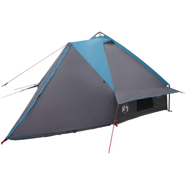 vidaXL Teepee stan pre 6 osôb Modrá a šedá 431 x 366 x 185 cm – Obrázok 4