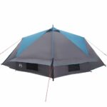 vidaXL Teepee stan pre 6 osôb Modrá a šedá 431 x 366 x 185 cm – Obrázok 6