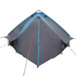 vidaXL Teepee stan pre 6 osôb Modrá a šedá 431 x 366 x 185 cm – Obrázok 7