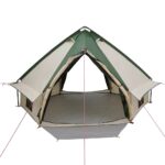 vidaXL Teepee stan so strechou Zelená a šedá 490 x 410 x 210 cm – Obrázok 5
