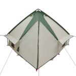 vidaXL Teepee stan so strechou Zelená a šedá 490 x 410 x 210 cm – Obrázok 7