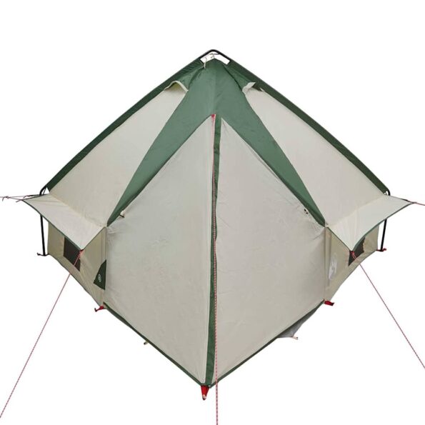 vidaXL Teepee stan so strechou Zelená a šedá 490 x 410 x 210 cm – Obrázok 7