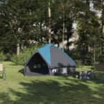 vidaXL Teepee Stan pre 4 Osoby Modrá a šedá 388 x 320 x 169 cm