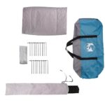 vidaXL Teepee Stan pre 4 Osoby Modrá a šedá 388 x 320 x 169 cm – Obrázok 10