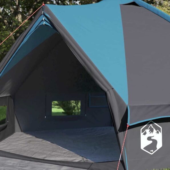 vidaXL Teepee Stan pre 4 Osoby Modrá a šedá 388 x 320 x 169 cm – Obrázok 3