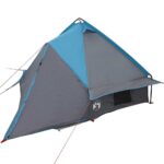 vidaXL Teepee Stan pre 4 Osoby Modrá a šedá 388 x 320 x 169 cm – Obrázok 4