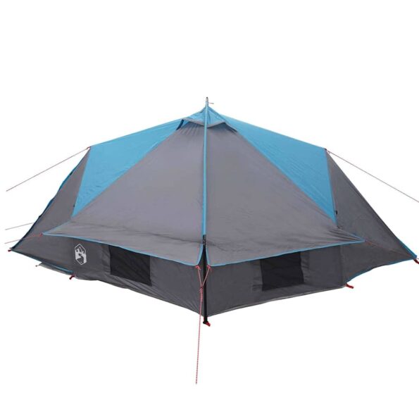 vidaXL Teepee Stan pre 4 Osoby Modrá a šedá 388 x 320 x 169 cm – Obrázok 6