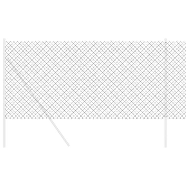 vidaXL Plot Sivá 10 x 1 m Kov – Obrázok 3