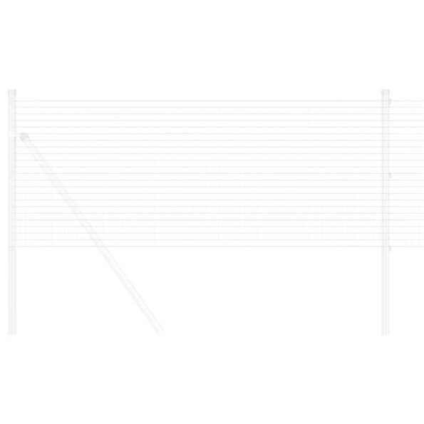 vidaXL Diel plotu Geometrický Strieborná 0.4 x 10 m Pozinkovaná oceľ – Obrázok 3