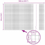 vidaXL Diel plotu Geometrický Strieborná 0.4 x 10 m Pozinkovaná oceľ – Obrázok 9