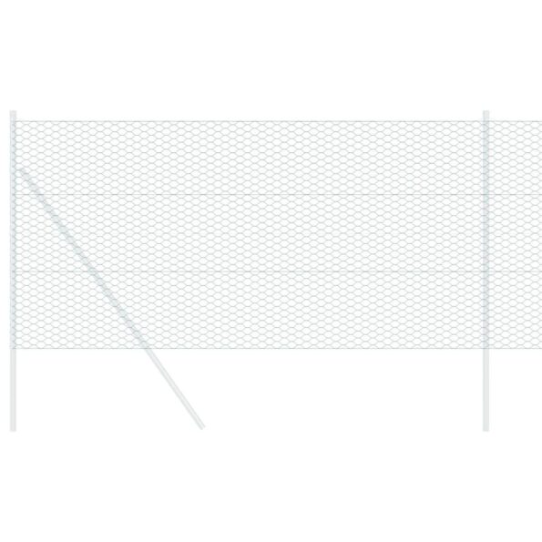 vidaXL Hexagonálny plot Zelená 1.4 x 25 m Oceľ – Obrázok 3