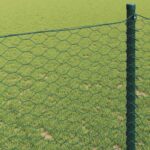 vidaXL Hexagonálny plot Zelená 1.4 x 25 m Oceľ – Obrázok 4