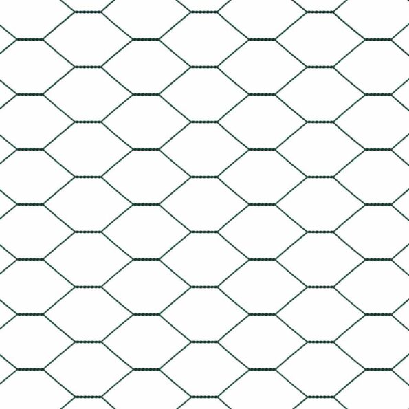 vidaXL Hexagonálny plot Zelená 1.4 x 25 m Oceľ – Obrázok 7