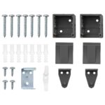 vidaXL Žalúzia na okno so záclonami Iný Tmavosivá 80 x 130 cm Hliník – Obrázok 9