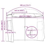 vidaXL Rybársky dáždnik Maskáčová 300 x 240 cm Oxford Polyester – Obrázok 12