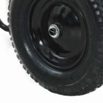 vidaXL Vozík Strieborná a čierna 124 x 73 x 65 cm Oceľ – Obrázok 9