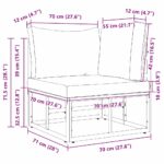 vidaXL Súpravy vonkajšieho nábytku s vankúšom s vankúšom Čierna a antracit – Obrázok 11