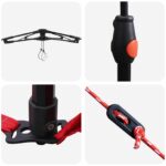 vidaXL Sprchový stan s úložiskom Zelená 160 x 160 x 227 cm Oceľ – Obrázok 13