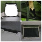 vidaXL Rýchly stan s pršiplášťom pre 4 osoby Zelená 280 x 280 x 160 cm – Obrázok 11