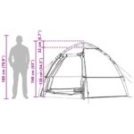vidaXL Rýchly stan s pršiplášťom pre 4 osoby Zelená 280 x 280 x 160 cm – Obrázok 13