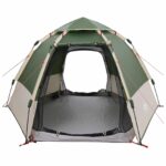 vidaXL Rýchly stan s pršiplášťom pre 4 osoby Zelená 280 x 280 x 160 cm – Obrázok 7