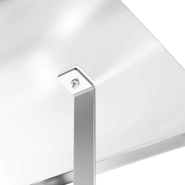 vidaXL Komínový kryt Strieborná 50 x 60 x 37 cm Nerezová oceľ – Obrázok 7