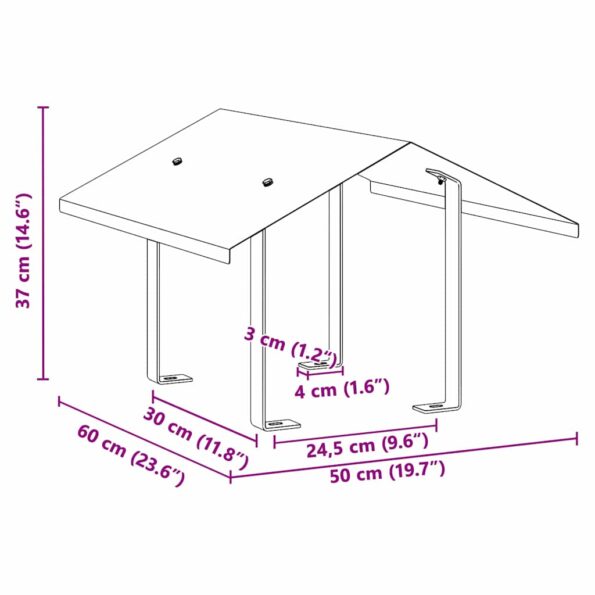 vidaXL Komínový kryt Strieborná 50 x 60 x 37 cm Nerezová oceľ – Obrázok 9