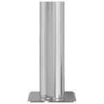 vidaXL Predĺženie komínovej hlavy Strieborná 24 x 24 x 50 cm – Obrázok 3