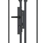 vidaXL Záhradná brána s oblúkovým vrchom Sivá 500 x 75 cm Oceľ – Obrázok 6