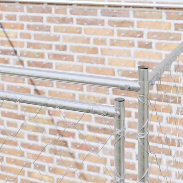 vidaXL Klietka pre psa 2 x 2 x 2 m Oceľ – Obrázok 10