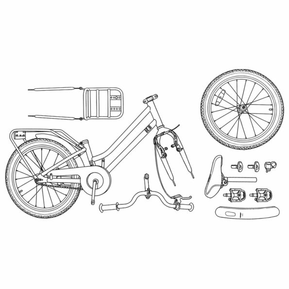 vidaXL Detské Kolo 20 Palcov pre vek 6-11 rokov Čierna – Obrázok 8