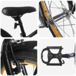 vidaXL Detské Kolo 22 Palcov pre deti vo veku 7-12 rokov Čierna – Obrázok 4