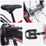 vidaXL Detské Kolo 20 Palcov pre vek 6-11 rokov Červená – Obrázok 4