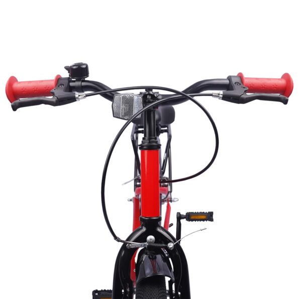 vidaXL Detské Kolo 20 Palcov pre vek 6-11 rokov Červená – Obrázok 5