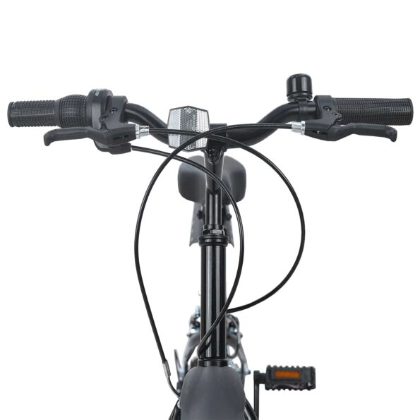 vidaXL Detské Kolo 24 Palcov 6-Speed pre 8-12 rokov Čierny – Obrázok 5