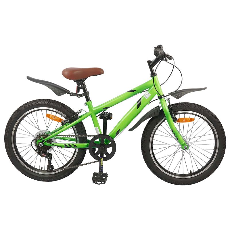 42009390_1.jpg vidaXL Detské Kolo 24 Palcov 6-Speed pre 8-12 rokov Zelená – Obrázok 1