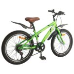 vidaXL Detské Kolo 24 Palcov 6-Speed pre 8-12 rokov Zelená – Obrázok 3
